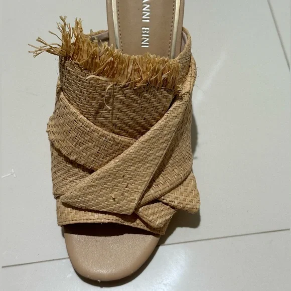 Gianni Bini Tan Woven Heels - Picture 5 of 10